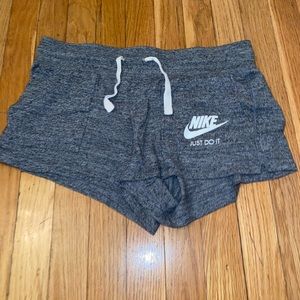 M gray Nike sweat shorts